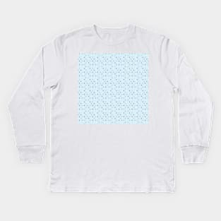 Colorful raindrops in light blue background Kids Long Sleeve T-Shirt